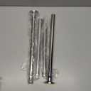 Chrome Shower Curtain Rod 31 to 68 Inch,1 Inch Diameter Adjustable Spring Tension Curtain Rod No Drilling Stainless Steel Telescoping Rod,No Rust