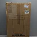 BestOffice Trash Can Broken-Resistant Plastic Touch Free High-Capacity Garbage Can with Lid for Bedroom Bathroom Home Office 49 Liter 13 Gallon Trash Can Automatic Kitchen Trash Can (Black) (White)