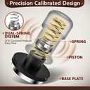 Espresso Tamper 58mm  Fits E61 Portafilter  Compatible With Rocket, Gaggia Classic, Rancilio Silvia, ECM, Profitec, La Marzocco  Spring Loaded Calibrated Self Leveling Coffee Tamper Tool