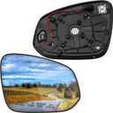 Passenger Side Mirror Replacement for Toyota RAV4 2016 2017 2018 - Right Side Mirror Glass, Rear View Mirrors Glass with Power Heated & Blind Spot