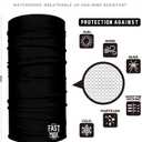 2 x Tubular Bandanas With Face Shielding Protection Unisex - Camo (Black)