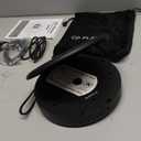 Sunoony Portable CD Player with Bluetooth, Discman CD Player for Car with FM Transmitter, Rechargeable CD Player Portable with Anti-Skip Protection, Headphones, AUX/USB Supported, LCD (Black)