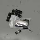 Spark Plug Wire Separators Aluminum Kit, 7mm 8mm 9.5mm Engine Spark Plug Wire Separator Divider for Looms SBC 350(Black,2pcs)