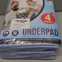 Utopia Bedding Washable Underpads 34" x 36" (Pack of 4), Waterproof Reusable Heavy Absorbency Incontinence Bed Pads for Adults, Kids, Elderly and Pets, Bedwetting Pads for Sofa and Couch (Blue)