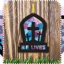 Chiisong 24 Sets Easter Religious Cross Crafts He Lives Religious Tissue Paper Sign Easter Crafts Kit Resurrection DIY Suncatcher Art Christian Ornaments Jesus Sunday Art