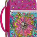 Colorful Floral Bible Cover, Bible Cover Bag With Bookmarks Handle Pockets, Bible Bag Portable For Women, Gifts for Christmas Christian