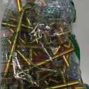 JOY DECOR 30 Pack 5 Inch Cabinet Pulls Kitchen Cabinet Handles with 3 Inch Hole Center Brushed Brass Cabinet Hardware Stainless Steel Kitchen Drawer Pulls for Cabinets Cupboard, 76mm Hole Centers