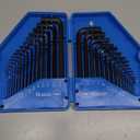 31-Piece Premium Hex Key Allen Wrench Set with Storage Case, SAE and Metric Assortment | L Shape, Chrome Vanadium Steel, Precise and Chamfered Tips | SAE 0.028 inch - 3/8 inch | Metric 0.7mm - 10 mm