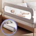 Baby Bed Rails Guard for Toddlers - Toddler Bed Rail for Queen Full King Twin Crib Bunk Size Bed Adjustable Heights & Foldable Bedrail Extra Tall Child Safety Side Railing Guards for Kids(78.7") (78.7inch)