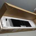 SoBuy Narrow Bathroom Storage Cabinet, Tall Slim Bathroom Organizers and Storage for Small Spaces, Freestanding Skinny Cabinet with Doors and Shelves for Tight Corners, Black BZR34-SCH