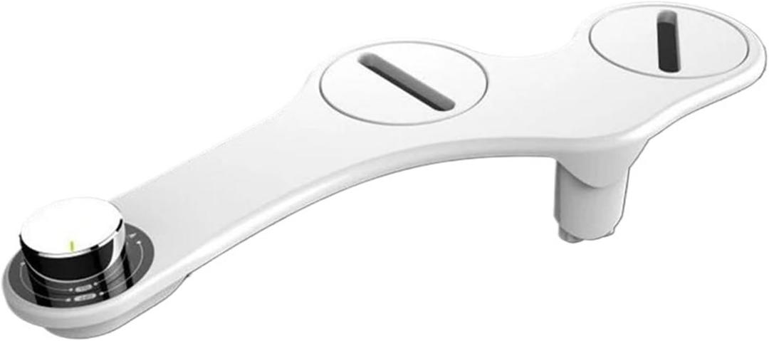 Bidet Wash Cold Water Dual Nozzles - Non-Electric Mechanical Bidet Toilet Attachment Fresh Water Spray Bidet(1-2)