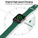 for Apple Watch Charger Magnetic Fast Charging Cable [Portable] Magnetic Wireless Charging Compatible with iWatch Series Ultra/SE/11/10/9/8/7/6/5/4/-[3.3FT] White
