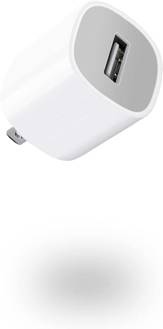 USB Wall Charger,Small iPhone Charger Box,Travel Plug Cube 5W Power Adapter for iPhone SE 2020/12 Pro Max/11 Pro Max/XR/X/8 Plus/7/6S/6S/6/5,Galaxy S7/S6/S5 Edge,LG,HTC,Huawei,Moto,Kindle