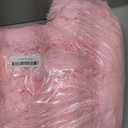 MEGO 5FT Fluffy Faux Fur Giant Bean Bag Chair Cover (No Filler), Soft Comfy Stuffed Animal Storage Cover for Adults Kids, Lazy Sofa Bed Beanbag Cover for Living Room Bedroom Decor, Anti-Slip, Pink