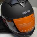 VEVOR Full Face Motorcycle Helmets, Adult Motocross Dirt Bike Helmet with Clear Visor, Lightweight Comfortable Motorcycle Street Bike Helmet for Men and Women - DOT Approved (Black, Medium)