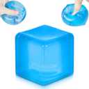 Ice Cube Squishy Stress Ball,1.98"*1.98" Medium Squishy Cube Fidget Toy, Ice Cube Pieces Silent Nice Square Shape Anxiety Sensory Squishy Fidget Toy Slow Rise, Classroom Prizes, Calming(Blue)