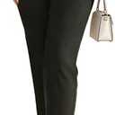 Kubsid Womens Straight Leg Pants 2026 High Waisted Stretchy Business Casual Work Pants Dress Office Trousers with Pockets.2XL