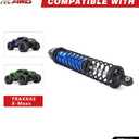 RCAWD Xmaxx 8S 6mm Bold Shaft & 2 Types of Hardness Springs, 60% Upgrades Shock Absorbers, for TRAXXAS X-Maxx Ultimate Front Rear RC Shocks Damper 1/5 Part #7761R 77086-4 77096-4 77097-4 Blue