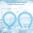 2PCS Neck Cooling Tube with Cold Insulated Bag,Reusable Ice Neck Ring Wearable Body Cooler Products for Summer Heat (Blue*2)