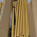 Over The Table Rod Stand with Clamps Adjustable 31"-110'' Length 31"-64" Height Gold Table Balloon Arch Stand with Storage Bag, Metal Decorating Rod Hanging