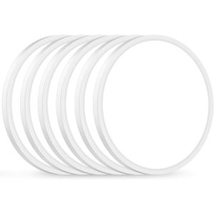 Brightever 12 Inch 6 Pack LED Flush Mount Ceiling Light Fixtures, Super Slim 0.67 Inch, 28W Dimmable LED Ceiling Light, 5000K Daylight 3200LM Modern Ceiling Lamps for Bedroom, Kitchen, Hallway, White