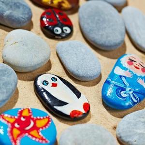 PGN 23 Large River Rocks for Painting - Stimulate Your Children’s Creativity with Our Painting Rocks for Kids - Flat and Smooth - Fun & Engaging Rock Painting with The Family - 2-4 Inches