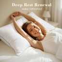 viewstar Bed Pillows Queen Size Set of 2, Hotel Collection, Down Alternative Pillow for Back, Stomach or Side Sleepers, Double Stitch White-Firm