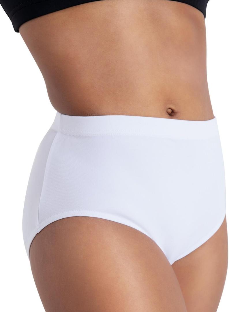 Capezio womens Team Basic Brief (Medium, White)