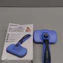 Swihauk Self Cleaning Slicker Brush - Skin Friendly Deshedding Grooming Tool for Dogs & Cats, Suitable for Shedding & Haired Pets, with Pet Supplies Accessories, Blue