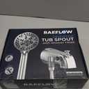 All Metal Tub Faucet with Sprayer, 10 Settings Hand held Shower, Bathtub Faucet with Sprayer Chrome