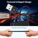 Wireless CarPlay Adapter for Apple Devices 2025 Upgrade, Converts Wired CarPlay to Wireless Dongle Plug and Play Easy Use Fast Stable Connection Control for iPhone iOS 10+ Mini Design for Cars Black