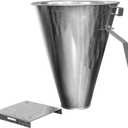 Cabilock Chicken Killing Cone Chicken Plucker, Stainless Steel Killing Restraining Poultry Chicken Processing Cones Funnel Cone for Chicken, Birds & Turkeys Farm Products Up to 1.5KG, 28x23cm