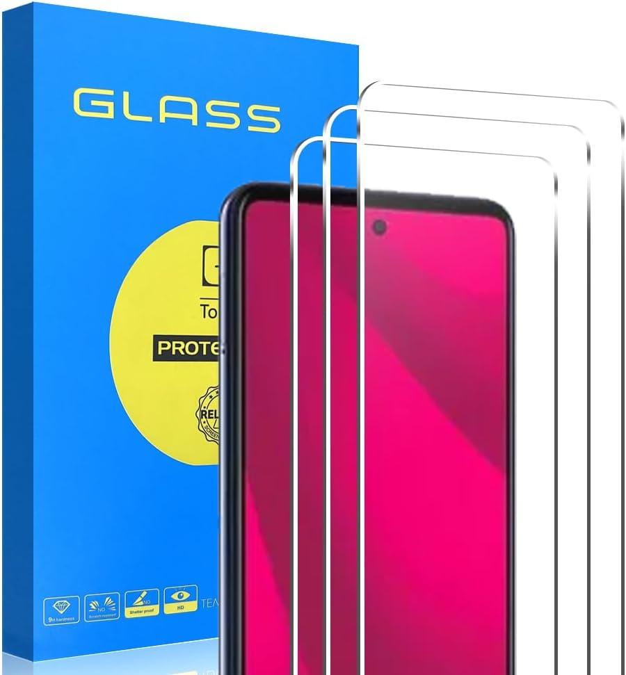 [3 Pack] Tempered Glass Screen Protector Compatible with T-Mobile Revvl 7 Pro 5G with 9H HD Clear Transparent Ultra thin Protective Glass Film