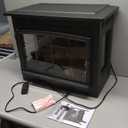 duraflame Freestanding Electric Fireplace Stove Heater with 3D Flame Effect for 1,000 Sq. Ft. Room, Black
