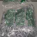 Jishi 50 FT Christmas Garland White Tinsel Garland Christmas Tree Decorations - Non-Lit Xmas Holiday Decor Outdoor Indoor Home Garden Outside Wedding Party Artificial Thick White Decorative Garland