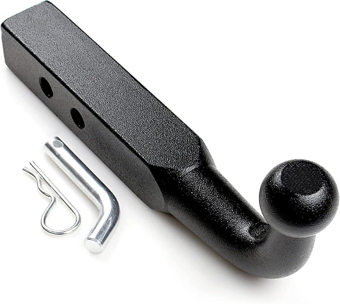 Pickup One Piece Without Welding Trailer Hitch Ball Mount with 2-inch Ball & Hitch Pin, Fits 2-inch Receiver, Pickup Universal Refitting Trailer Hook Solid Towing Hook Trailing Arm