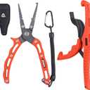 RUNCL Fishing Plier & Fish Lip Gripper Kit, Multi-Function Fishing Tools for Men, Premium Saltwater & Freshwater Fishing Gear, Ultimate Fishing Remover Extractor, Ideal Fishing Gifts for Men