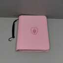 Premium 4 Pocket Zip Card Binder, Trading Card Binder for 320 Cards, Portable PU Card Collection Binder, Collector Card Album Folder for MTG, TCG, Sports Cards, Game Cards (Pink) (4 Pocket - 10.2" x 7.5")