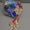 Huhumy 50 Pcs Christmas Dog Bow Ties Christmas Dog Collars Bulk Santa Claus Pet Collar Neckties for Small Medium Pet Cat Outfit Accessories Xmas Party Supplies