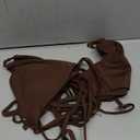 Women Halter String Bikini Set Sexy Thong Cheeky Two Piece Swimsuits Solid Color Bathing Swimwear