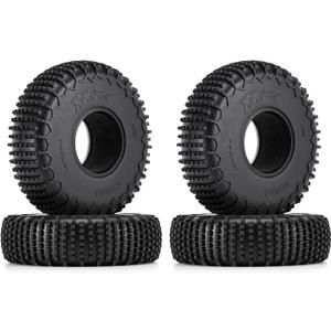 INJORA 1.9" XHX Pin Tires - S5 122 * 36mm Wheel Tires for SCX10 TRX4 1/10 RC Crawler Car Upgrade