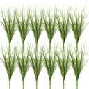 24Pcs Artificial Grass, 11.79in Fake Short Grass Artificial Shrub Plants, Simulation Dwarf Plants Faux Greenery Stems for Patio, Vase, Restaurant, Indoor Decor