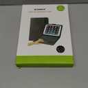 TouchPad Keyboard case for 9",9.7",10.1",10.2",10.5",10.9",11" Tablets,2-in-1 Bluetooth Wireless Keyboard with Touchpad,7 Colors Backlit & Leather Folio Cover(Black)