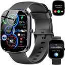 Smart Watch with AI ChatGPT, 1.91"HD Smartwatch for Men Women( Answer/Make Calls), 2025 Fitness Tracker with Heart Rate/Sleep Monitor, 110+Sport Modes, IP68 Waterproof Health Analysis for Android iOS (Black)