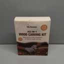 Wood Carving Kit, 24Pcs Wood Carving Tools with Storage Bag, Wood Whittling Knife Kit with 4pcs Templates & 6pcs Basswood Blocks for DIY Beginners