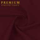 Hybrid & Company Women's Ultra Stretch Perfectly Shaping Mid Rise Skinny Bermuda Shorts with Pockets (Red, M)