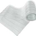 Plastic Door Strips, 8' x 7" Vinyl Replacement Dog House Door Flap Curtain Waterproof Clear Curtain Strips, Walk in Freezers, Coolers, Basement and Warehouse Doors, 0.08" Thickness