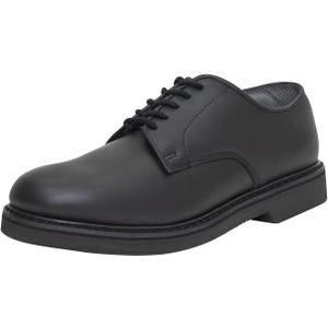 Rothco Uniform Oxford Leather Shoes  Professional & Comfortable Dress Footwear (12, Black)