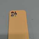 Vooii Compatible with iPhone 11 Pro Case, Upgraded Liquid Silicone with [Flat Edges] [Camera Protection] [Soft Anti-Scratch Microfiber Lining] Phone Case for iPhone 11 Pro 5.8 inch - Cantaloupe