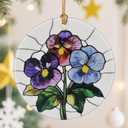 Birth Flower Christmas Decorations for Tree, Christmas Ornaments, Keepsake Ornaments, Holiday Decor, Holiday or Xmas Gifts, Birthday Gifts, Gift for Flower Lovers - Gift for People Born in February